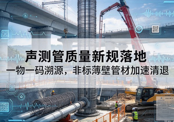 屯溪声测管质量新规落地，一物一码溯源，非标薄壁管材加速清退